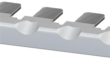 Mostek grzebieniowy 4-torowy do przekaźników sprzęgających 3RQ SIRIUS 3RQ3901-0B-78087