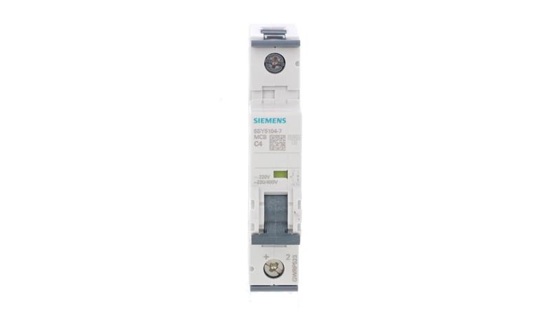Wyłącznik nadprądowy 1P C 4A 10kA 220V DC 230V AC SENTRON 5SY5104-7-17324 Wyłącznik nadprądowy 1P C 4A 10kA 220V DC 230V AC SENTRON 5SY5104-7-17324