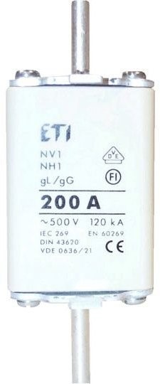 Wkładka topikowa przemysłowa zwłoczna WT-1/gG 100A P ETI