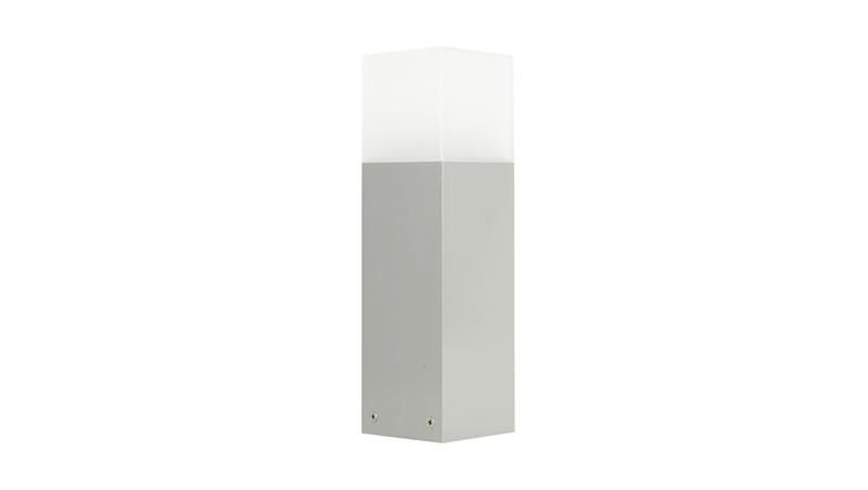 Oprawa oświetleniowa zewnętrzna, stojąca Cube CB-330 AL, E27 max 20W, kolor srebrny, 0438621-51548