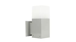 Kinkiet zewnętrzny Cube CB-K AL, E27 max 20W, kolor srebrny, 0438621-51556