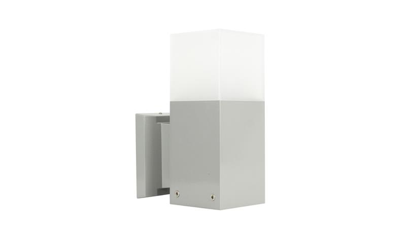 Kinkiet zewnętrzny Cube CB-K AL, E27 max 20W, kolor srebrny, 0438621-51556 Kinkiet zewnętrzny Cube CB-K AL, E27 max 20W, kolor srebrny, 0438621-51556