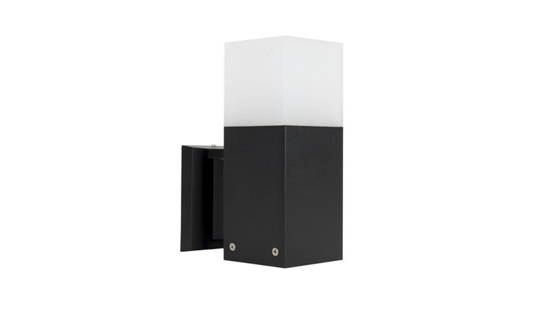 Kinkiet zewnętrzny Cube CB-K BL, E27 max 20W, kolor czarny, 0438621-51587