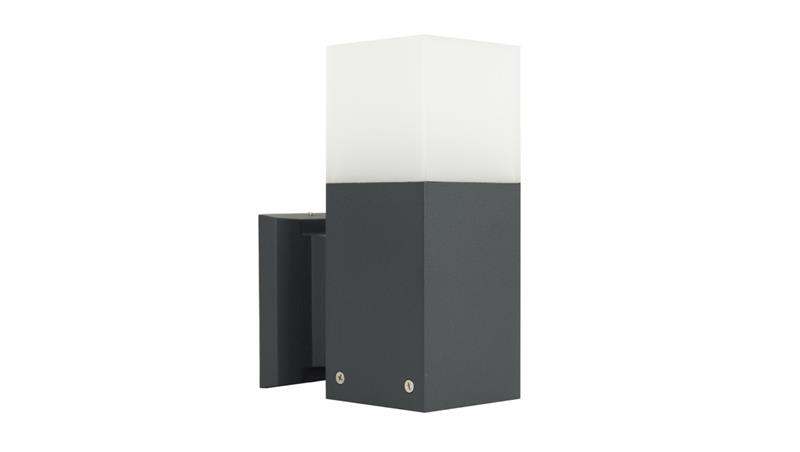 Kinkiet zewnętrzny Cube CB-K DG, E27 max 20W, kolor antracyt, 0438621-51597