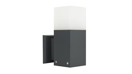 Kinkiet zewnętrzny Cube CB-K DG, E27 max 20W, kolor antracyt, 0438621-51597
