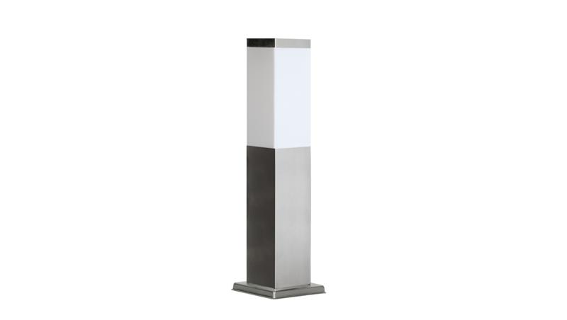 Oprawa oświetleniowa zewnętrzna, stojąca Inox Kwadratowa SS802-450, E27 max 40W, kolor srebrny, 0438621-51610 Oprawa oświetleniowa zewnętrzna, stojąca Inox Kwadratowa SS802-450, E27 max 40W, kolor srebrny, 0438621-51610