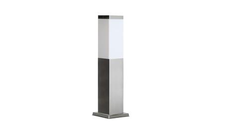 Oprawa oświetleniowa zewnętrzna, stojąca Inox Kwadratowa SS802-450, E27 max 40W, kolor srebrny, 0438621-51610