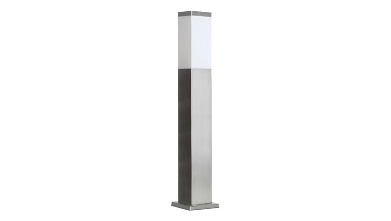 Oprawa oświetleniowa zewnętrzna, stojąca Inox Kwadratowa SS802-650, E27 max 40W, kolor srebrny, 0438621-51583 Oprawa oświetleniowa zewnętrzna, stojąca Inox Kwadratowa SS802-650, E27 max 40W, kolor srebrny, 0438621-51583