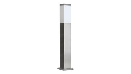 Oprawa oświetleniowa zewnętrzna, stojąca Inox Kwadratowa SS802-650, E27 max 40W, kolor srebrny, 0438621-51583