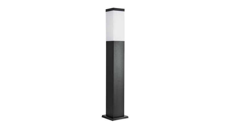 Oprawa oświetleniowa zewnętrzna, stojąca Inox Kwadratowa SS802-650 BL, E27 max 40W, kolor czarny, 0438621-51593