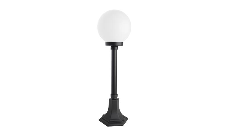 Oprawa oświetleniowa zewnętrzna, stojąca Kule Classic K 5002/3/KP 200 OP, E27 max 60W, kolor czarny, klosz biały 0438621-51618
