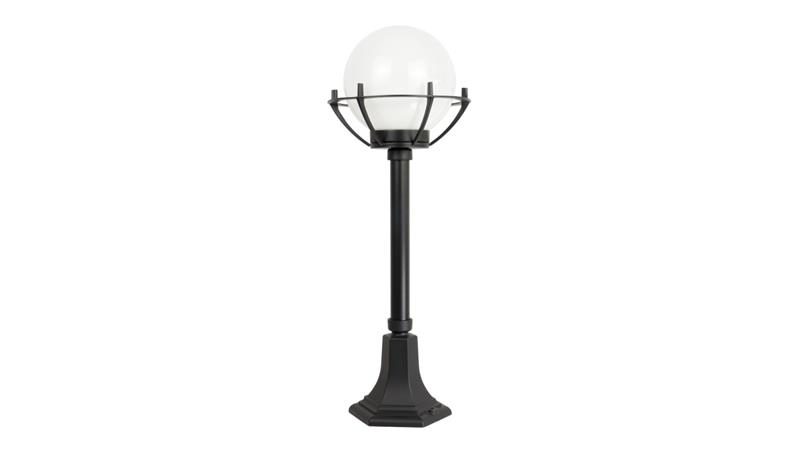 Oprawa oświetleniowa zewnętrzna, stojąca Kule z koszykiem 200 K 5002/3/KPO OP, E27 max 60W, kolor czarny, klosz biały 0438621-51 Oprawa oświetleniowa zewnętrzna, stojąca Kule z koszykiem 200 K 5002/3/KPO OP, E27 max 60W, kolor czarny, klosz biały 0438621-51