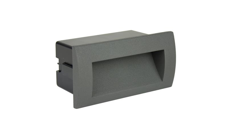 Oprawa do zabudowy w elewacji Mur-Led M2031 LED 4W, 3000K, kolor antracyt 0438621-51398 Oprawa do zabudowy w elewacji Mur-Led M2031 LED 4W, 3000K, kolor antracyt 0438621-51398