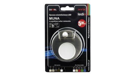 Oprawa schodowa LED Muna PT 14V DC regulowany czujnik STA biała zimna LED10221621-61405