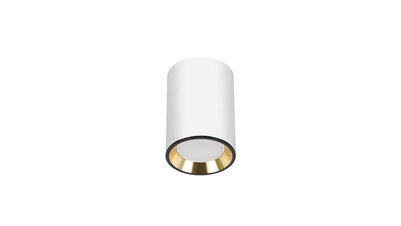Chloe GU10 mini natynkowa GU10 250V IP20 70x100mm biały, środek złoty, okrągła-56133