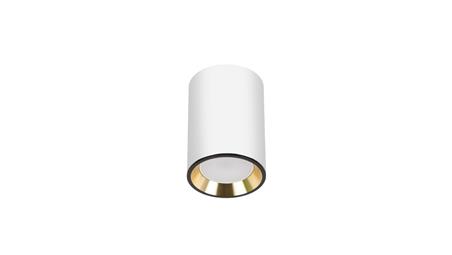 Chloe GU10 mini natynkowa GU10 250V IP20 70x100mm biały, środek złoty, okrągła-56133