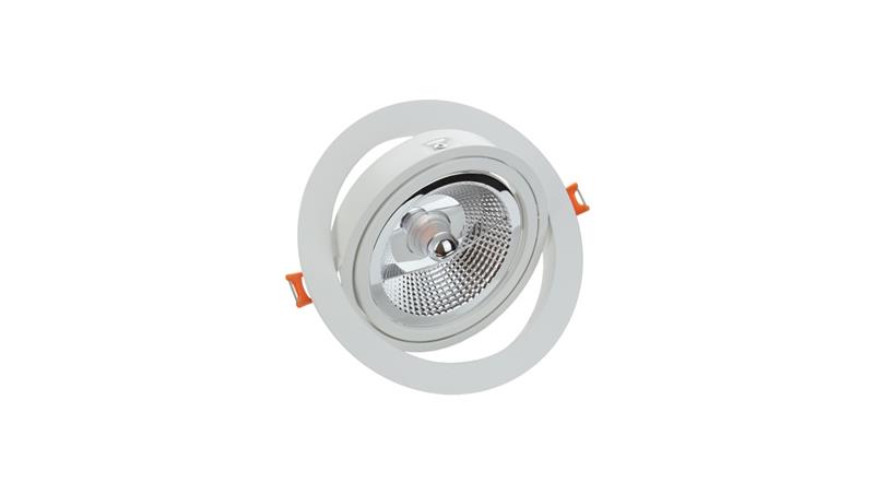 MDD Maxi Uno Round AR111 GU10 X 1 white 250V IP20 FI170x28mm biały-56299