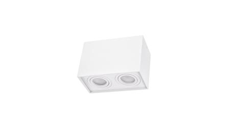 Chloe Duo GU10 x2 natynkowa 250V IP20 97x185x125mm biały, prostokątna ruchoma-56297