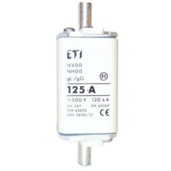 Wkładka topikowa przemysłowa zwłoczna WT-00/gG 63A P ETI