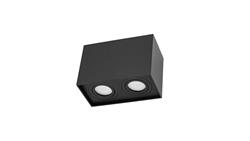 Chloe Duo GU10x2 natynkowa 250V IP20 97x185x125mm czarny prostokątna ruchoma-56296