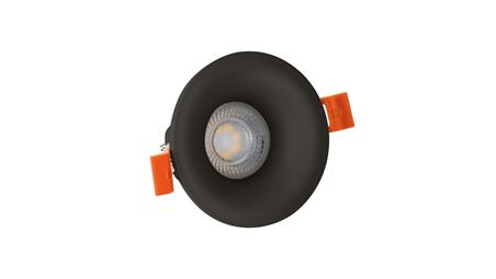 Fiale V GU10 oczko 250V IP20 fi85x35mm czarny okrągła-56295