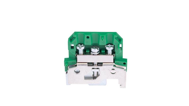 Złączka szynowa 1-torowa ochronna 0,75-4 mm2 żółto zielona ZUO-4/35 A11-5C3Z-65725