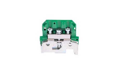 Złączka szynowa 1-torowa ochronna 0,75-4 mm2 żółto zielona ZUO-4/35 A11-5C3Z-65725