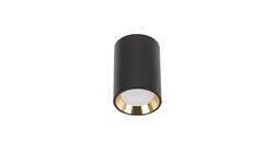 Chloe GU10 Mini natynkowa 250V IP20 70x100mm czarny, środek złoty, okrągła-56286