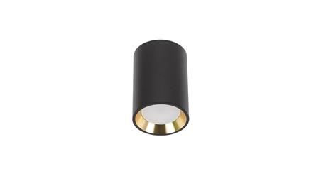 Chloe GU10 Mini natynkowa 250V IP20 70x100mm czarny, środek złoty, okrągła-56286