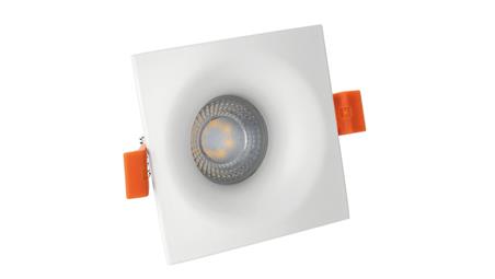 Fiale V GU10 oczko 250V IP20 85x85x35mm biały kwadrat-56301
