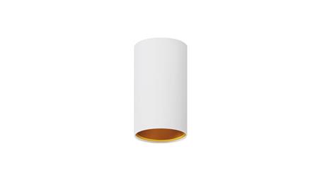 Chloe GU10 natynkowa 250V IP20 70x128mm biały, złoty tuba nieruchoma-56290
