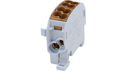 Blok rozdzielczy - odgałęźny Cu SCB 25 (80110) SIMBLOCK brązowy 81503015-64186