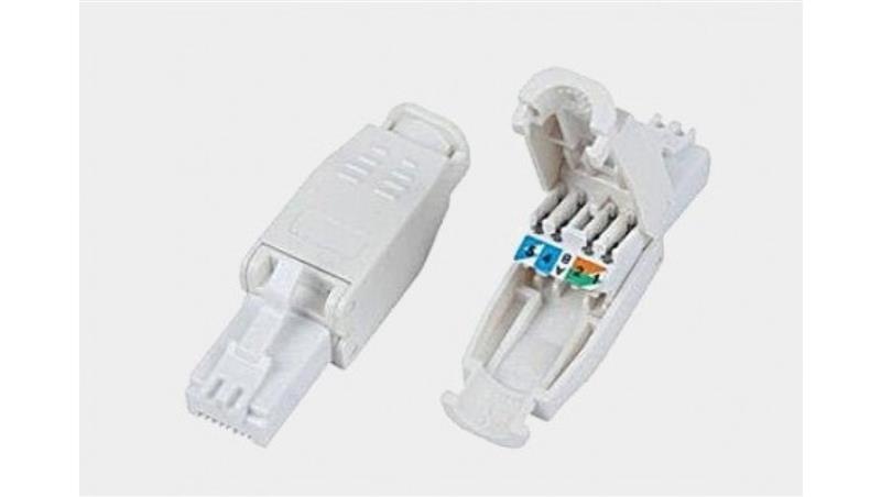 Wtyk modularny RJ-45 8p8c kat.6 beznarzędziowy typu 2, T2-33706 Wtyk modularny RJ-45 8p8c kat.6 beznarzędziowy typu 2, T2-33706