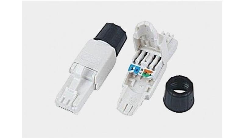 Wtyk modularny RJ-45 8p8c UTP kat.6A beznarzędziowy, tył skręcany, TS-33708