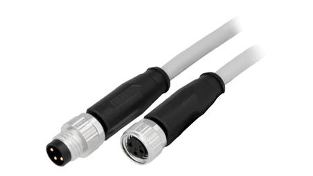 Złącze M8 męsko-żeńskie proste 1m 3pin 21348081380010-33047