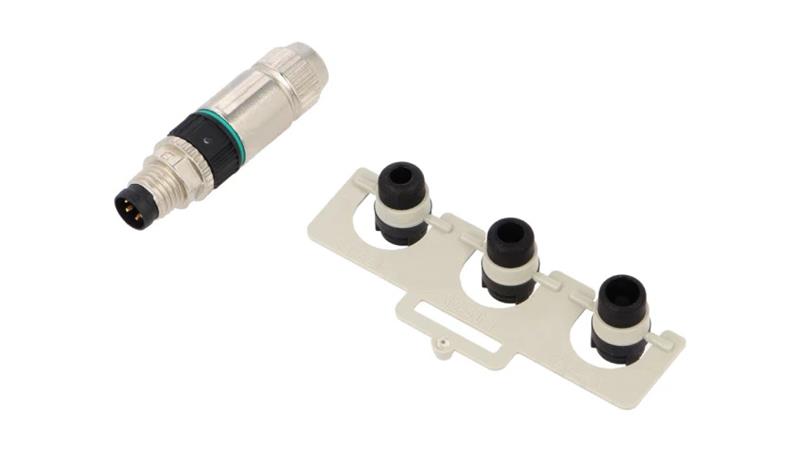 Złącze M8 męskie proste 4pin 32V 21021511405-33048