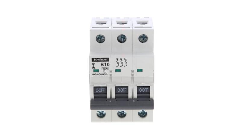 WYŁĄCZNIK NADPRĄDOWY 4,5KA 3P B 10A SCHELINGER A02-G7-3P-B10-17329