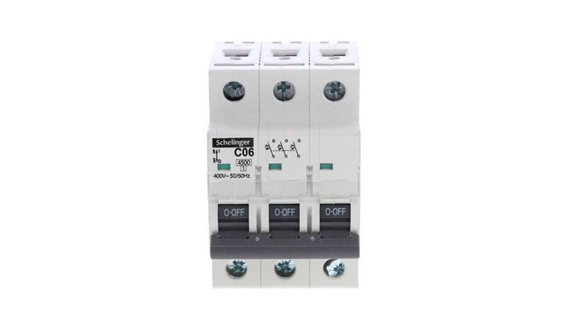 WYŁĄCZNIK NADPRĄDOWY 4,5KA 3P C 06A SCHELINGER A02-G7-3P-C06-17326