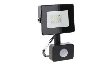 NAŚWIETLACZ LED SMD KASTEL 10W 6000K 850LM IP65 CZARNY CZ. PIR-52316