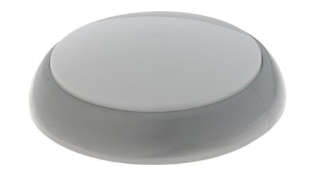 Oprawa KAJKO XL, LED, 19W, 4000K, 1900lm, srebrna-polipropylen, klosz matowy-poliwęglan, IP44, IK10 A2909SR-MP-53635