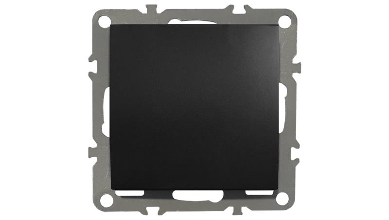 QUADRA WŁĄCZNIK DZWONEK ODBIJAJĄCY CZARNY-31478