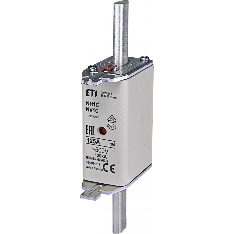 Wkładka topikowa 125A NH1C GG 500V