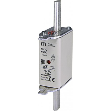 Wkładka topikowa 125A NH1C GG 500V