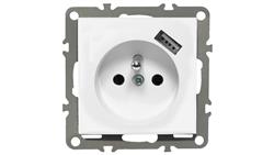 QUADRA GNIAZDKO PODTYNKOWE Z BOLCEM USB DO RAMKI-45302