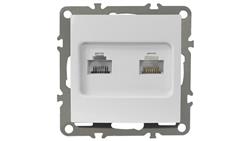 QUADRA GNIAZDO TELEFONICZNE KOMPUTEROWE RJ45 RJ11-34248