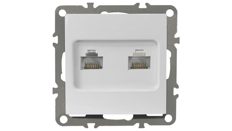 QUADRA GNIAZDO KOMPUTEROWE PODWÓJNE LAN RJ45x2-34249