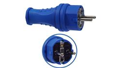WTYCZKA GUMOWA NIEBIESKA 16A 230V IP44 HERMETYCZNA NA KABEL-29350