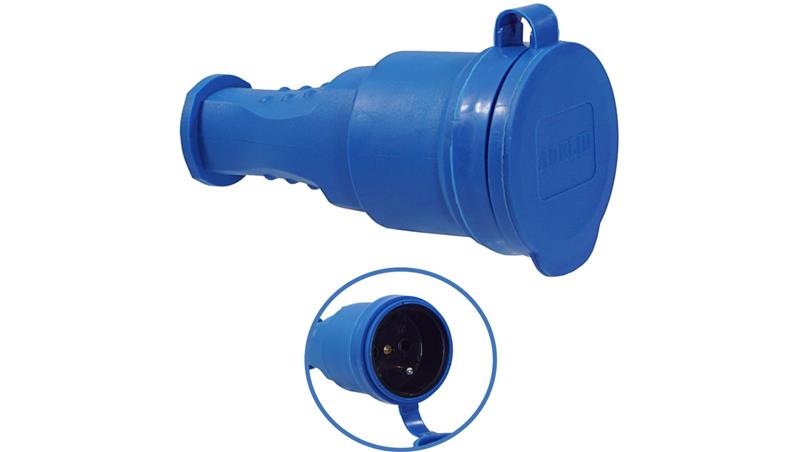 GNIAZDO GUMOWE NIEBIESKIE 16A 230V IP44 HERMETYCZNE NA KABEL-29331 GNIAZDO GUMOWE NIEBIESKIE 16A 230V IP44 HERMETYCZNE NA KABEL-29331