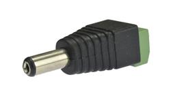 Wtyk zasilający DC 2,1/5,5 mm z szybkozłączem złącze proste skręcane na kabel prądu stałego 20szt-36149