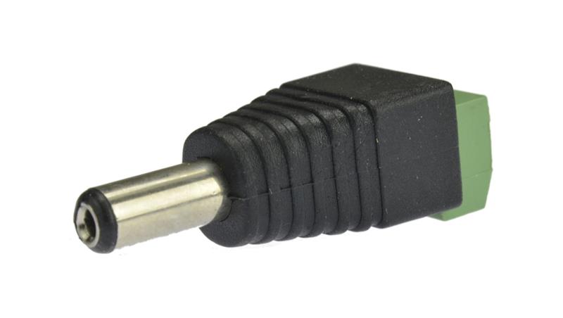 Wtyk zasilający DC 2,1/5,5 mm z szybkozłączem złącze proste skręcane na kabel prądu stałego 20szt-36149